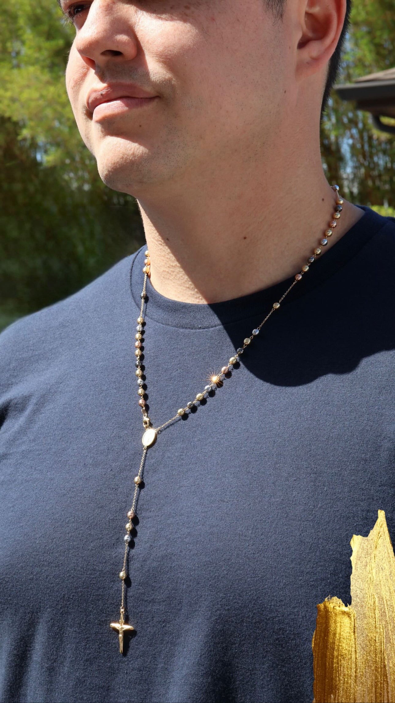 Rosario 4 Tonos — Oro Italiano 18k