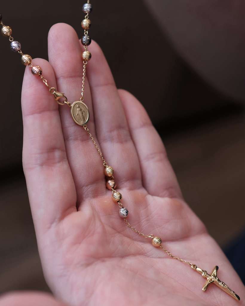Rosario 4 Tonos — Oro Italiano 18k