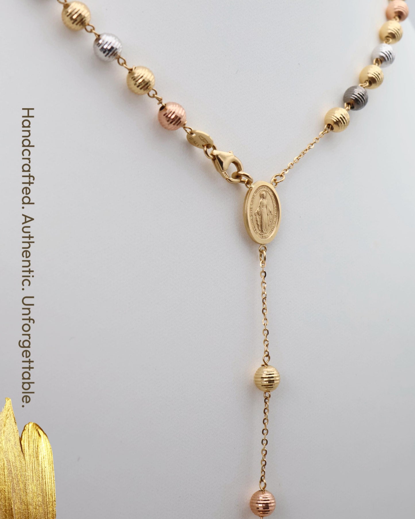 Rosario 4 Tonos — Oro Italiano 18k