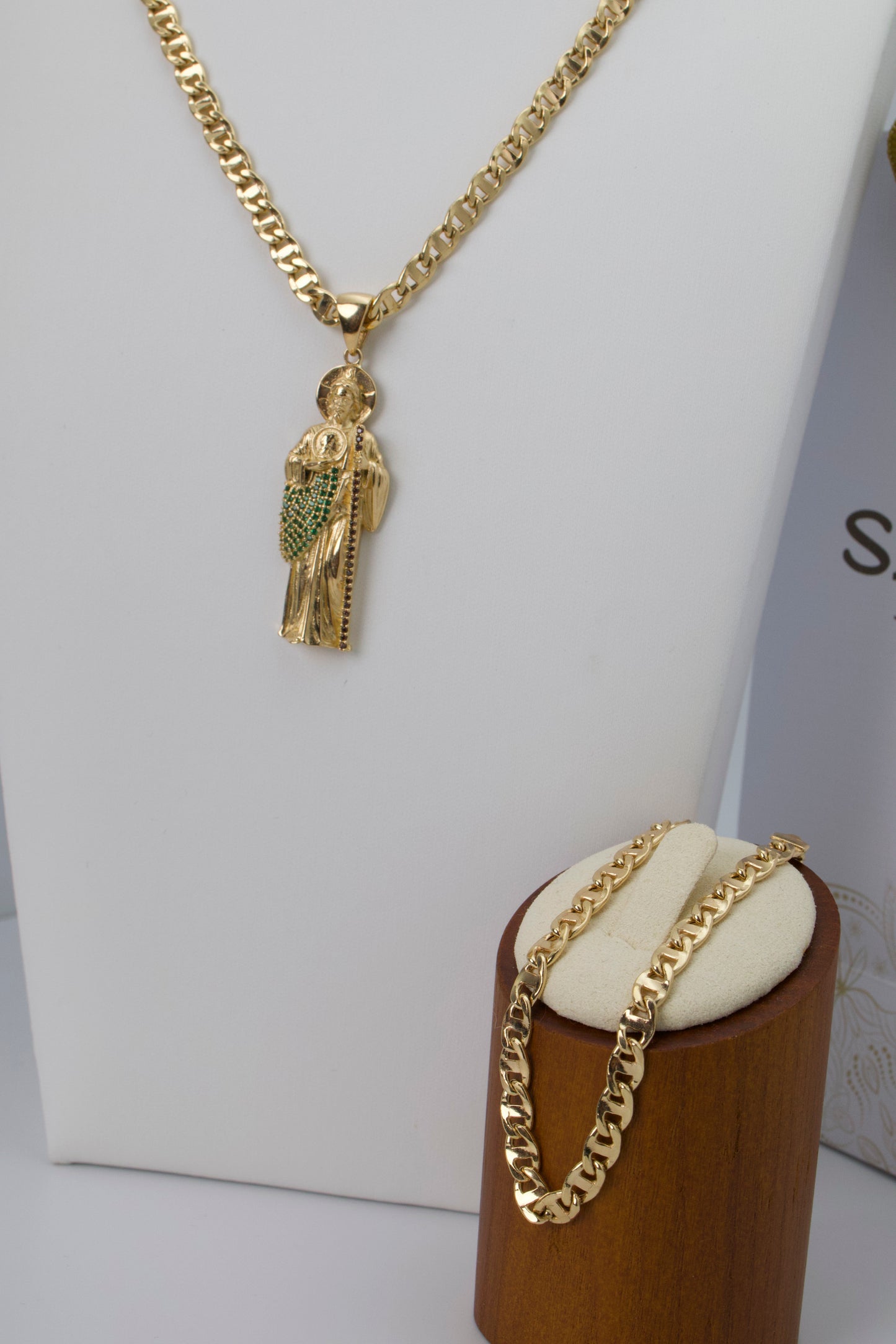 Juego Estilo G. Flat Caballero — Oro Italiano 18k