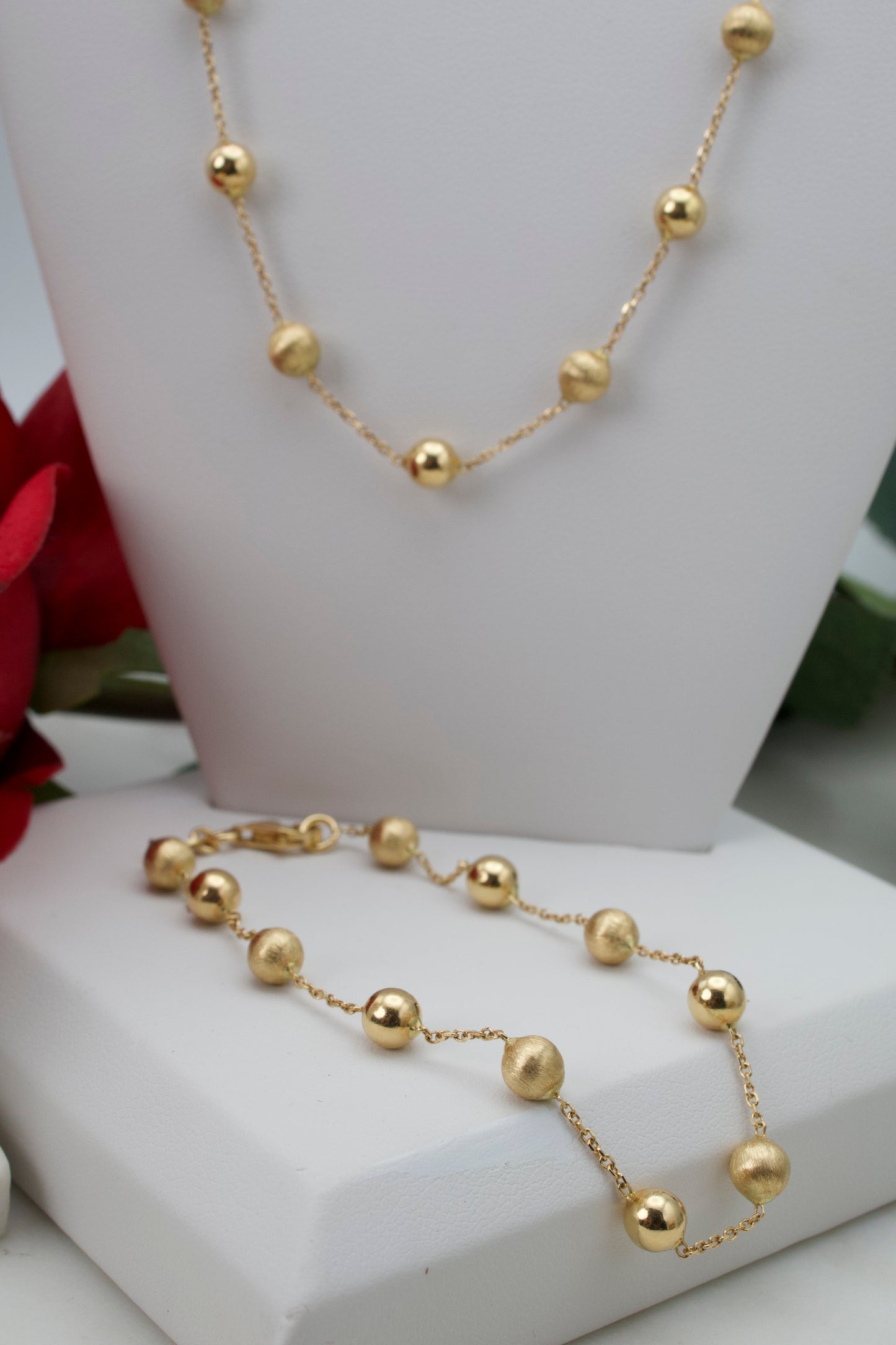 Juego Bolas Dama — Oro Italiano 18k
