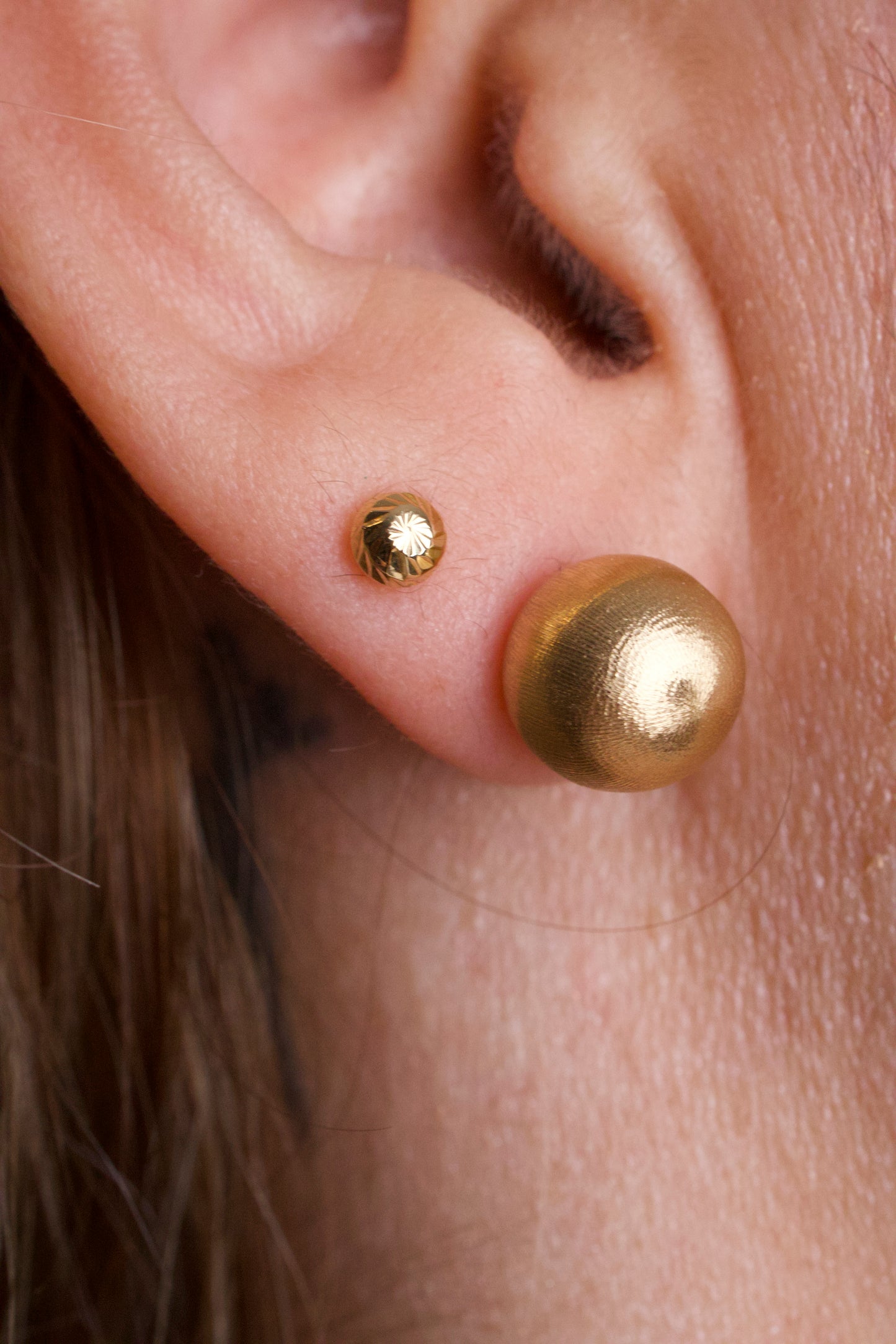 Juego Bolas Dama — Oro Italiano 18k