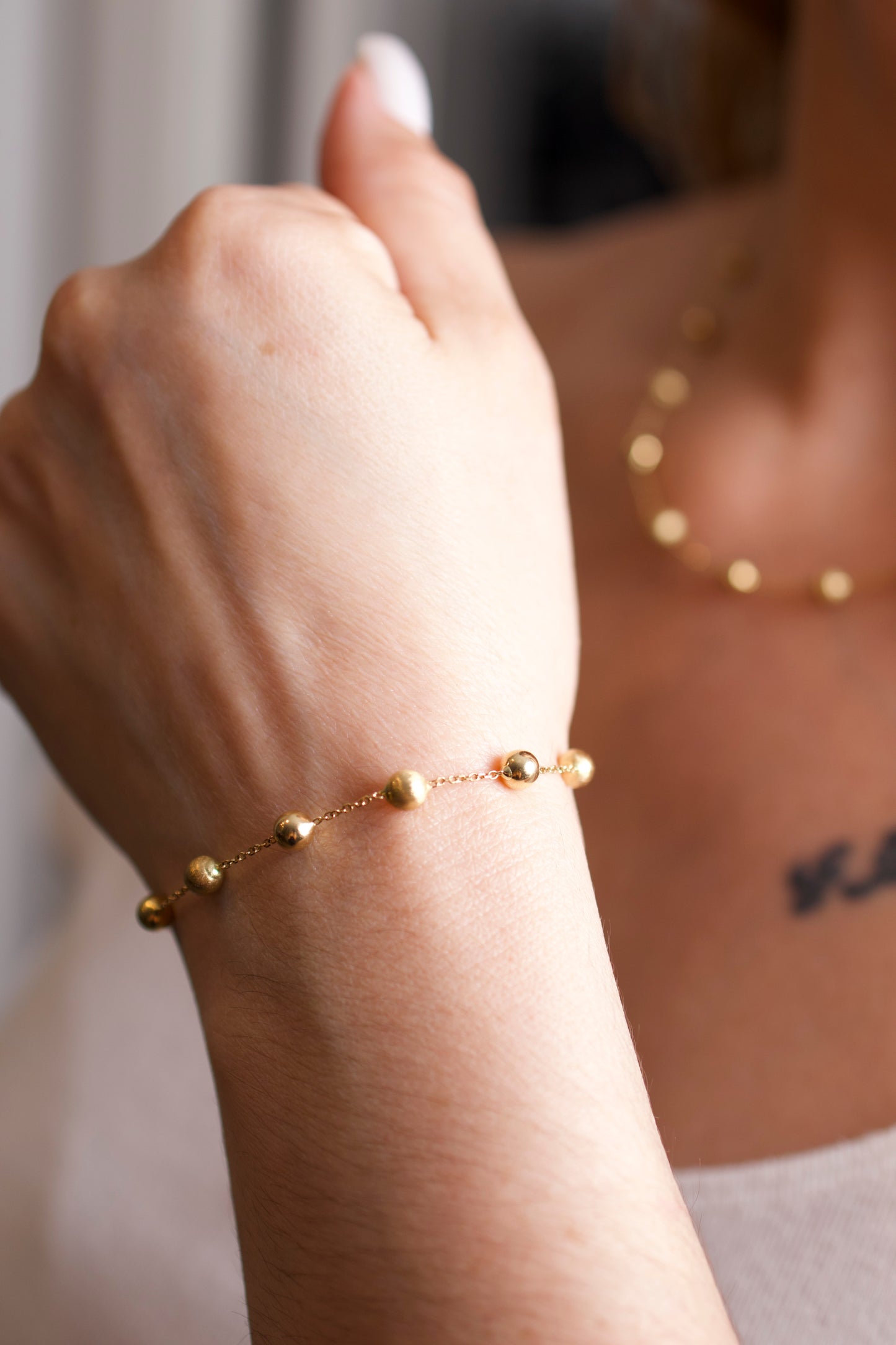 Juego Bolas Dama — Oro Italiano 18k