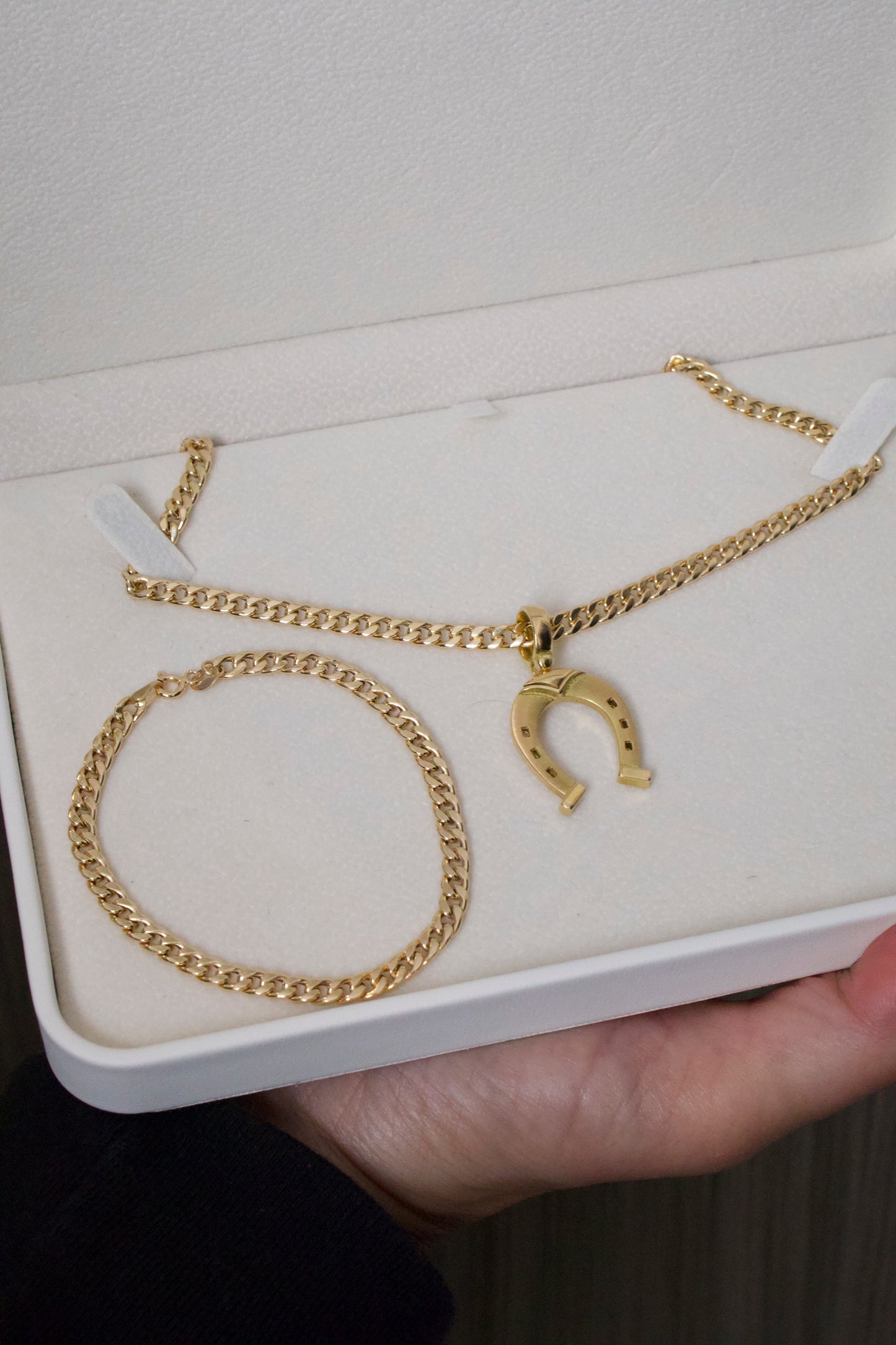 Juego Cubano Caballero — Oro Italiano 18k