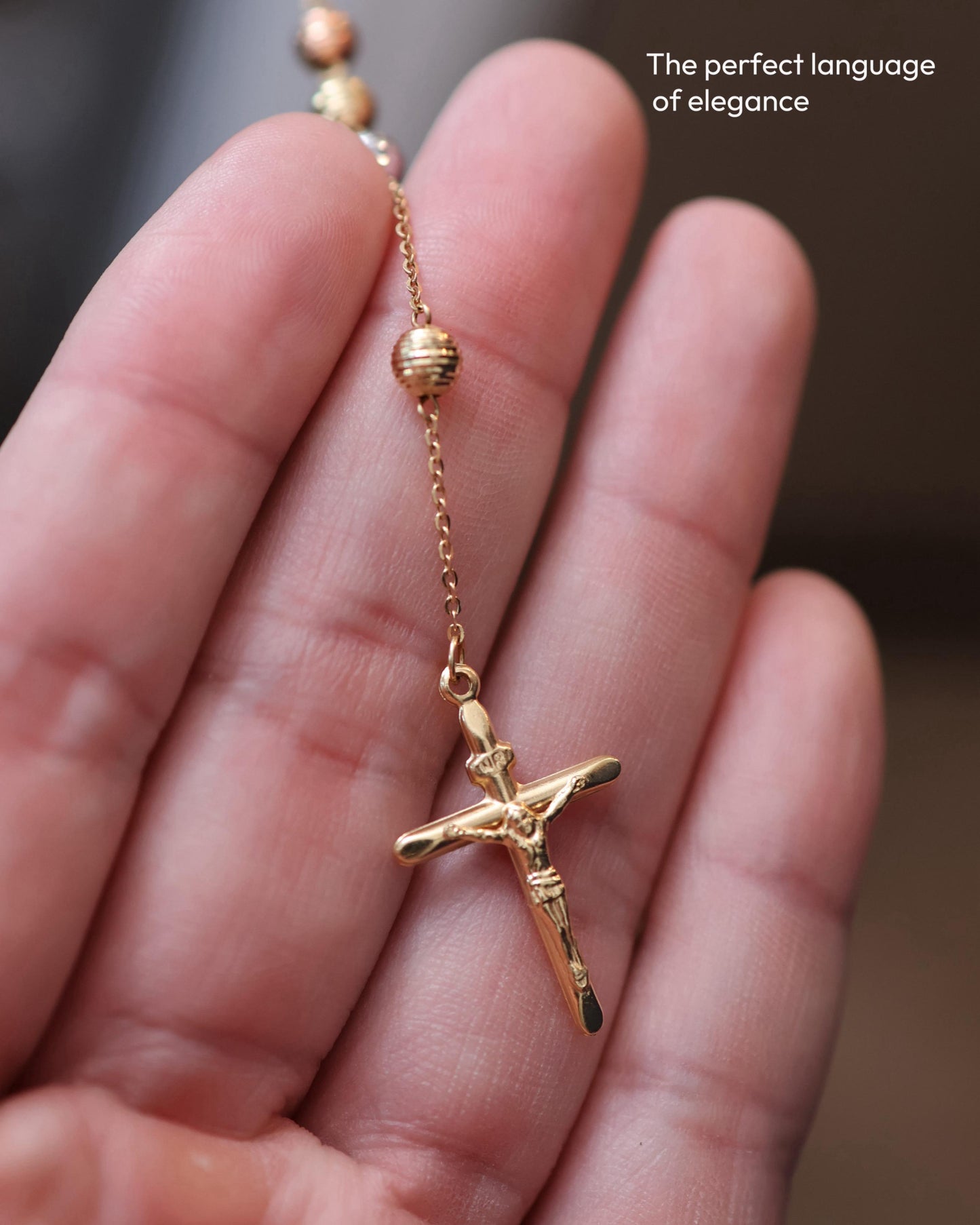 Rosario 4 Tonos — Oro Italiano 18k